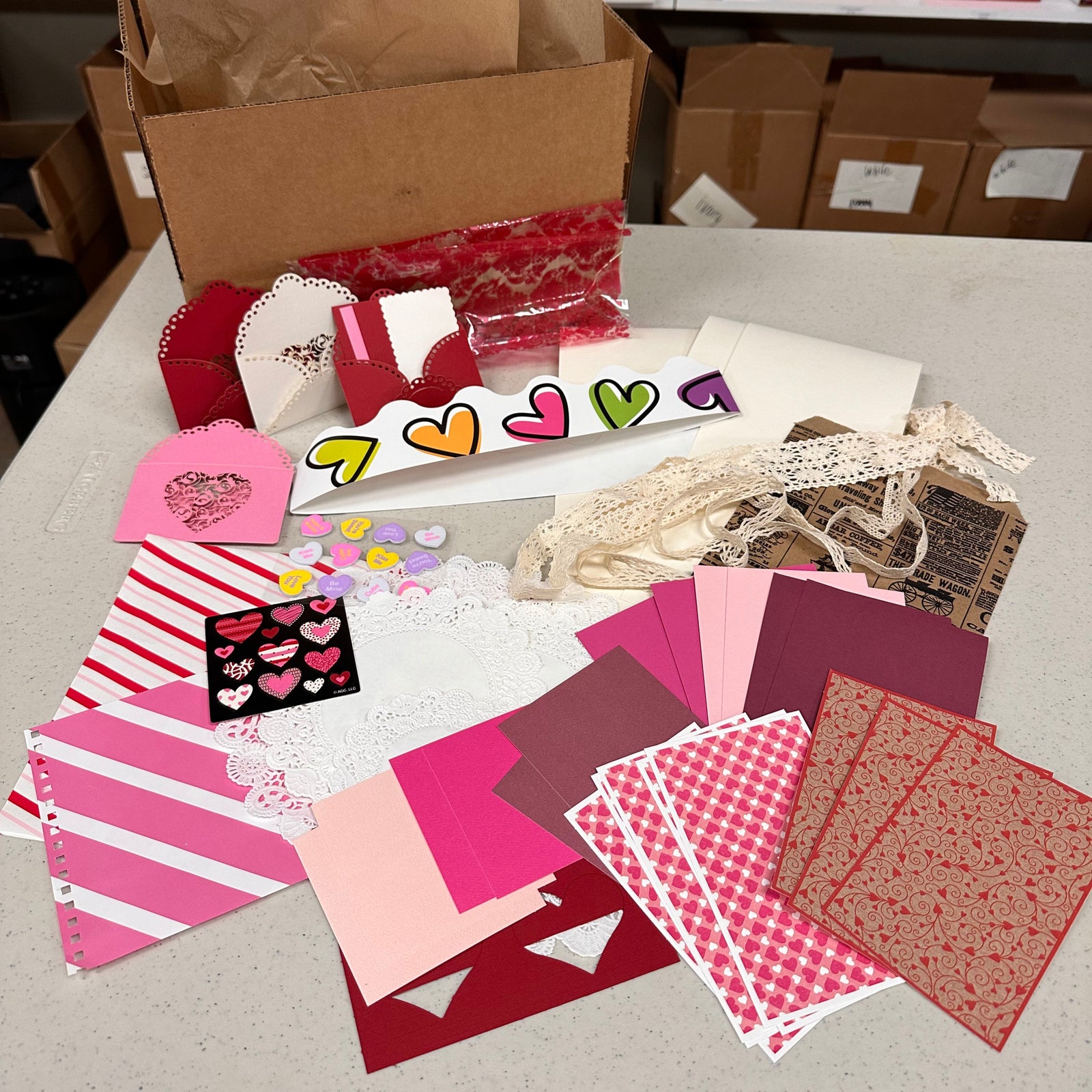 Valentine Junk Journal card kit - January 2024
