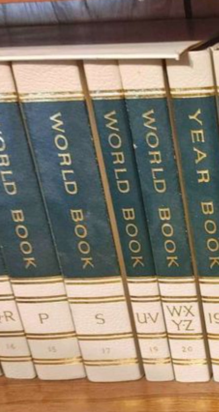 1970 & 1974 World Book Encyclopedia volumes - Plymouth Cards
