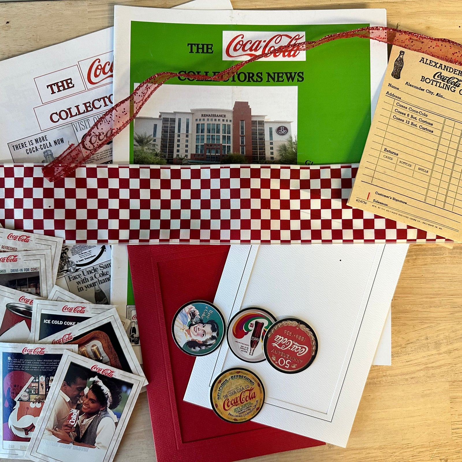 Coca Cola thrifted junk journal kit