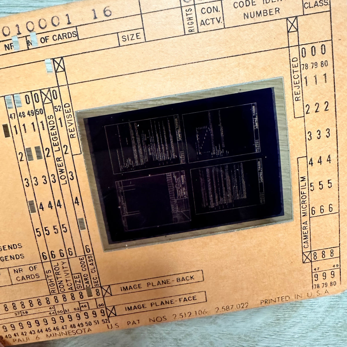 1960s Computer Punch Cards