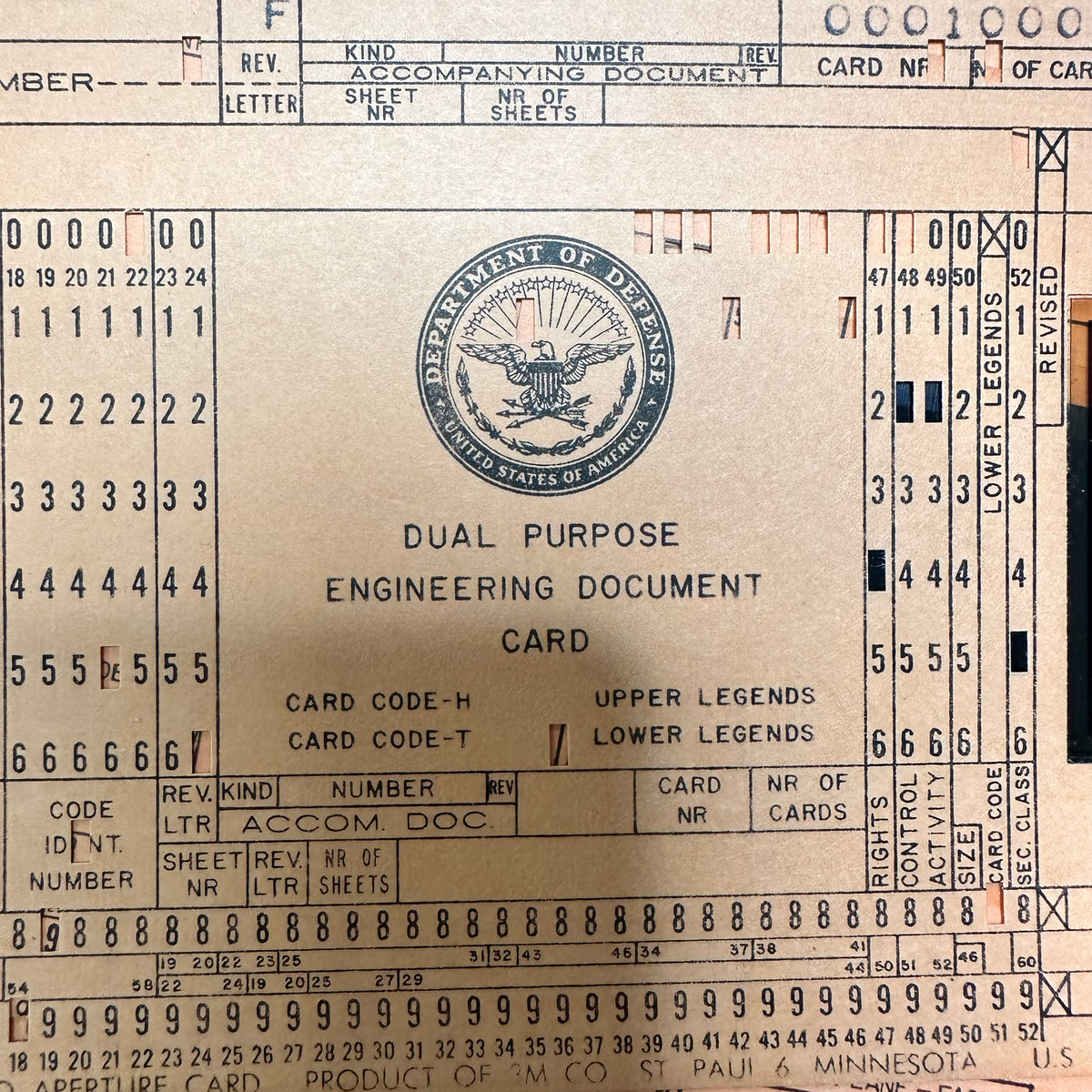 1960s Computer Punch Cards - Plymouth Cards