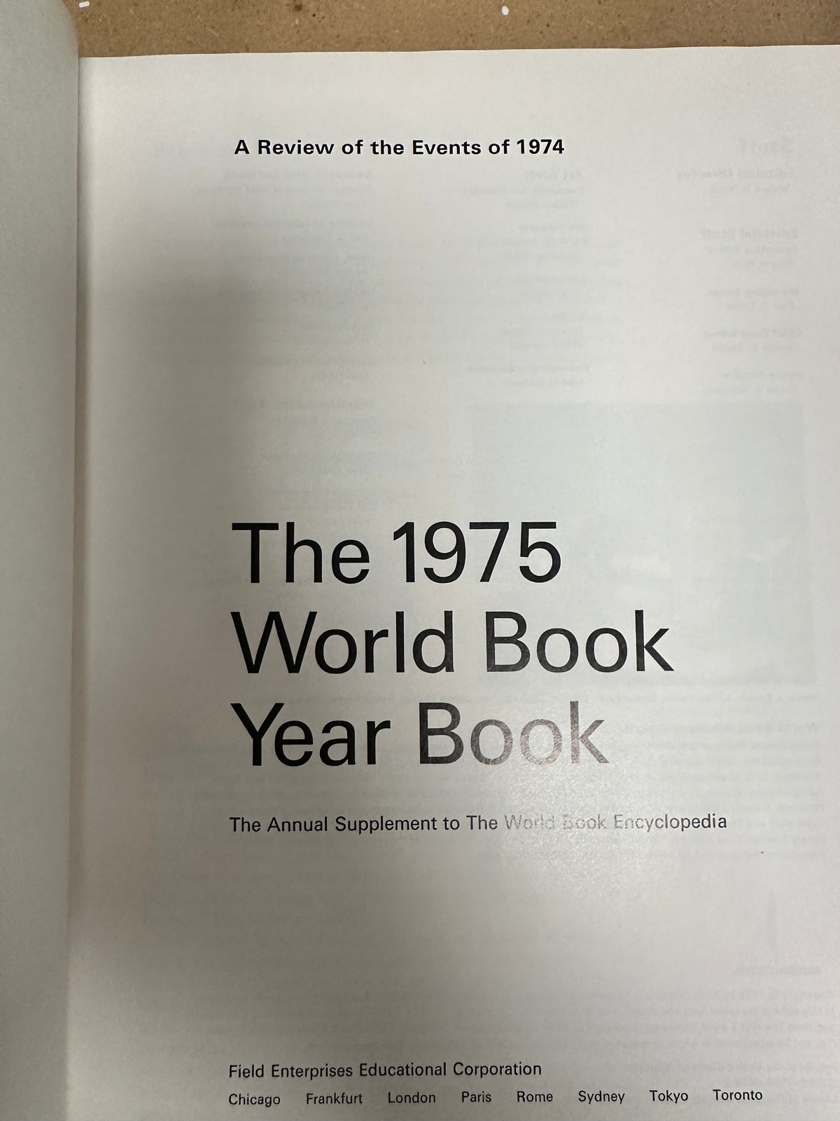 Year in Review books