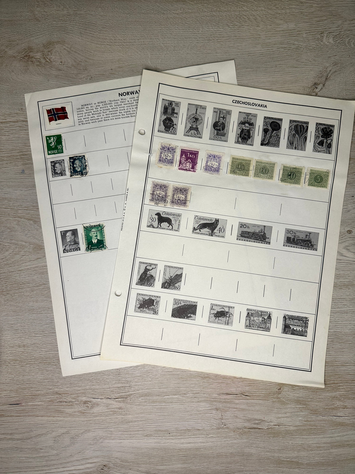 Postage Stamps Junk Journal card kit - April 2024