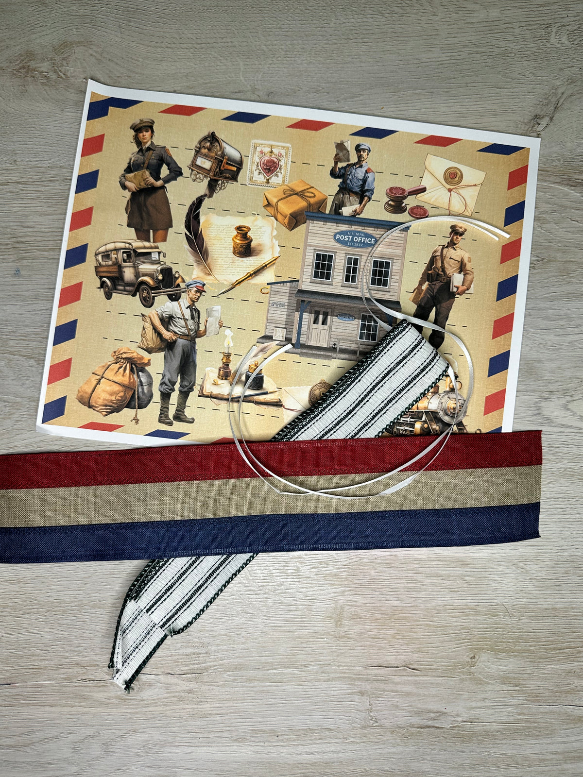 Postage Stamps Junk Journal card kit - April 2024