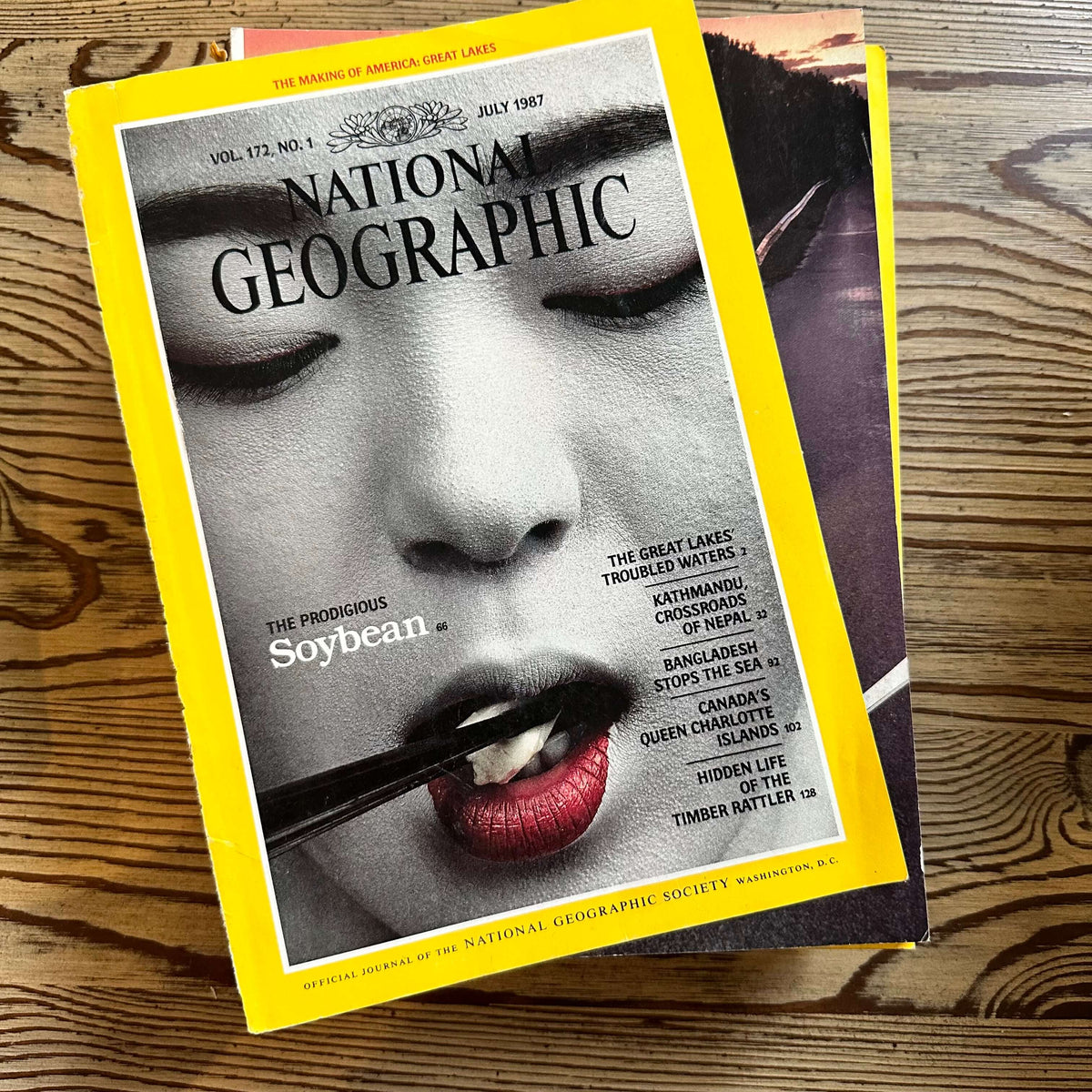 1980s National Geographic magazines