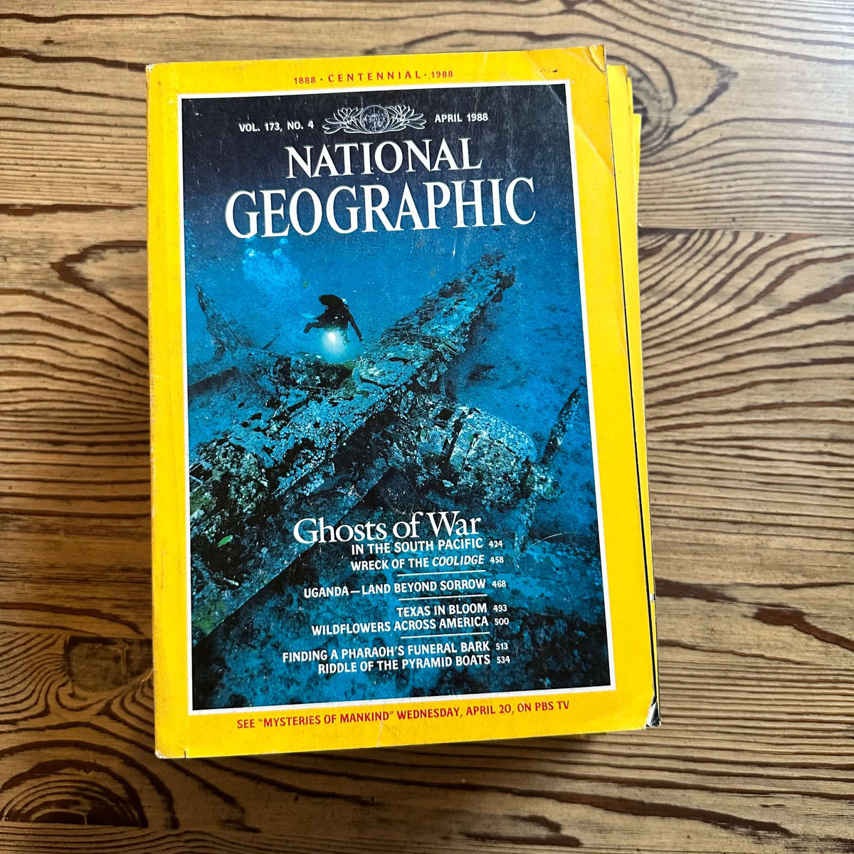 1980s National Geographic magazines