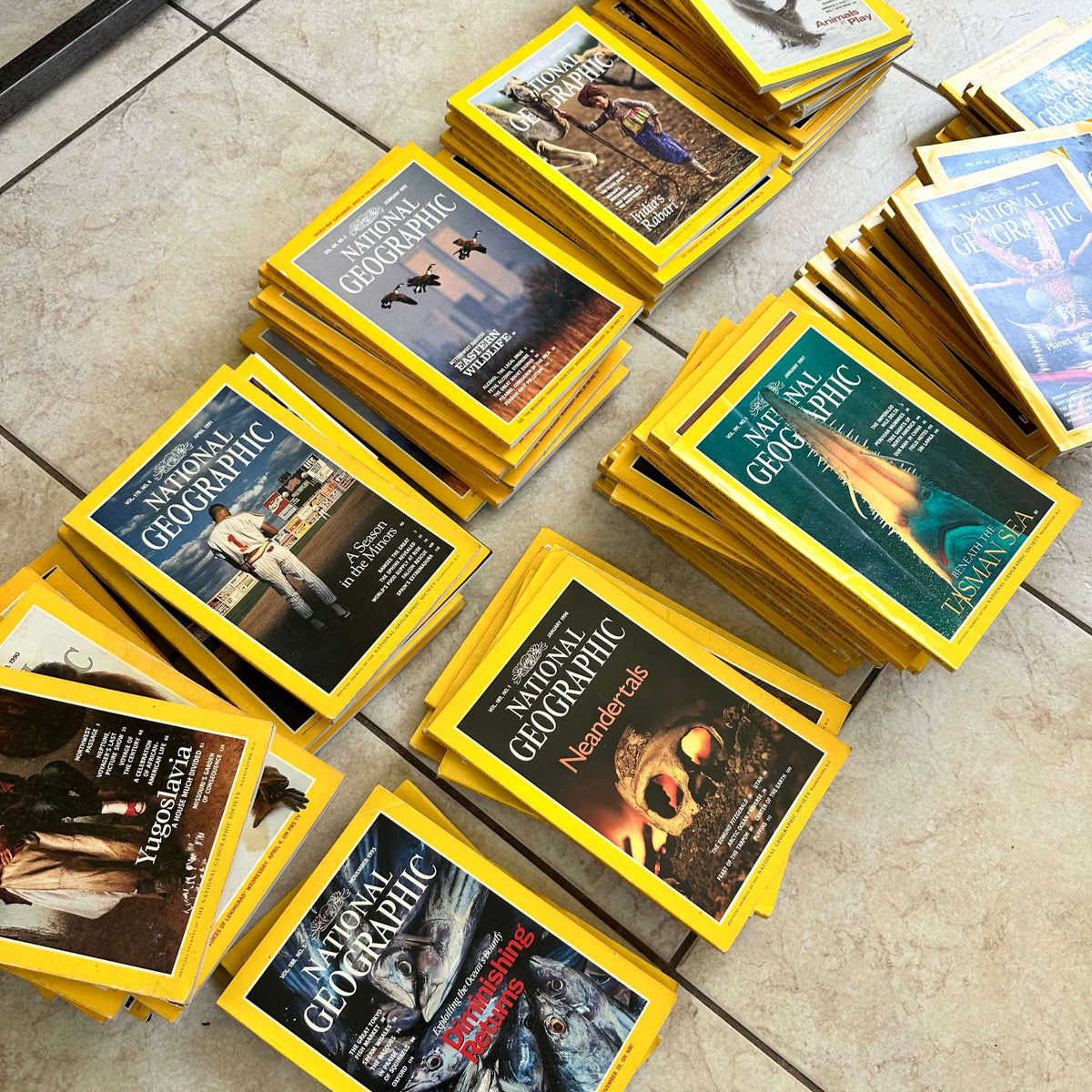 1990s National Geographic magazines