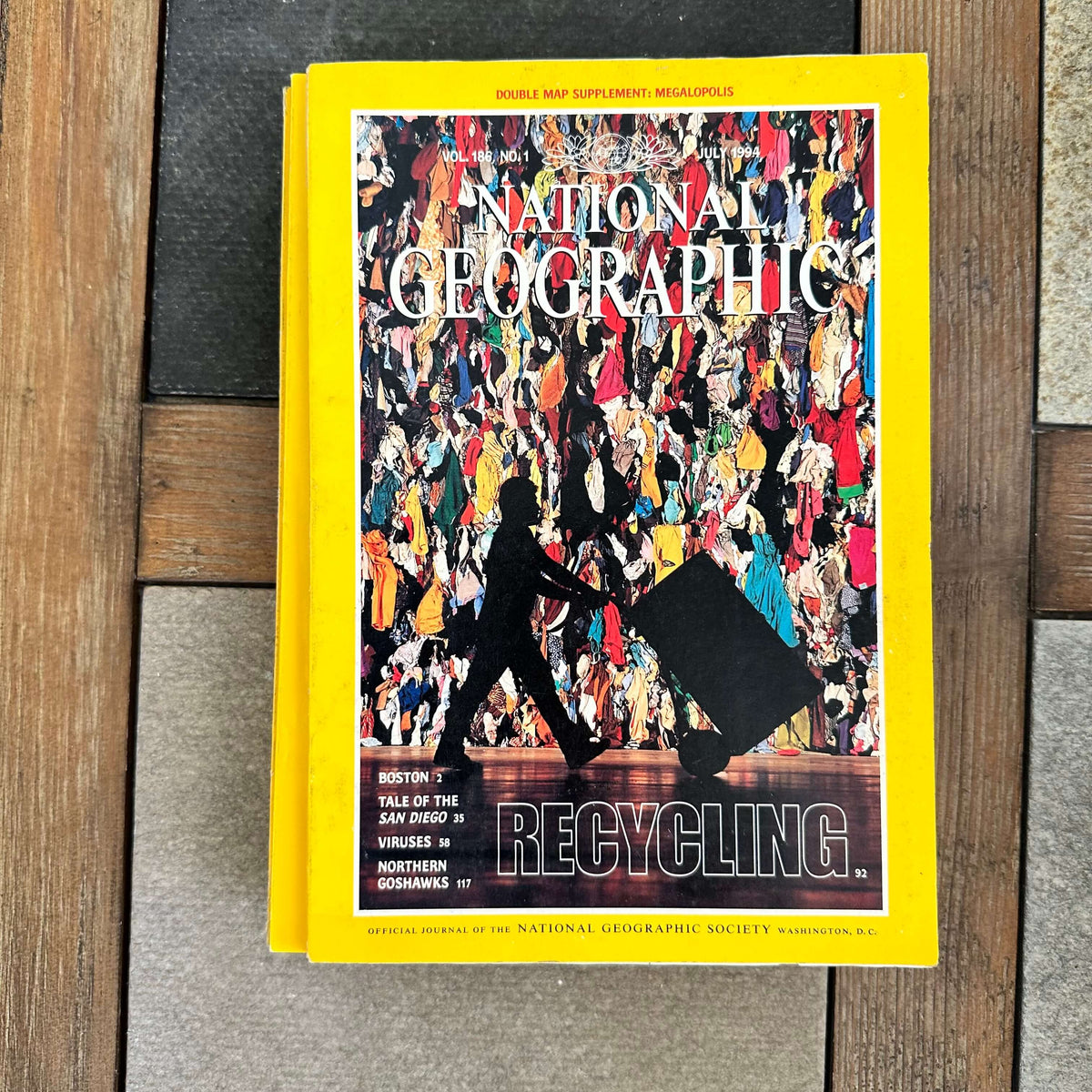 1990s National Geographic magazines