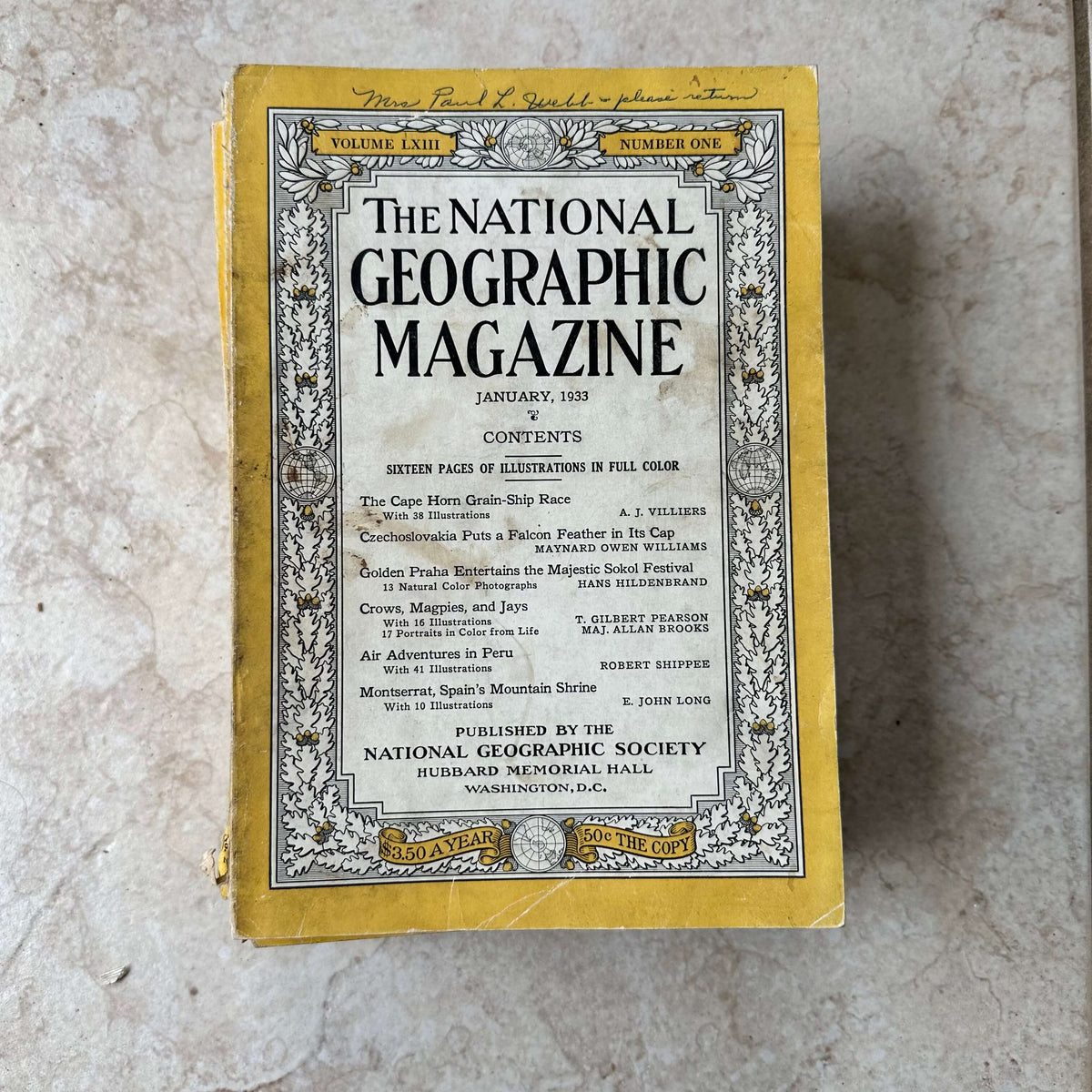 1930s National Geographic magazines