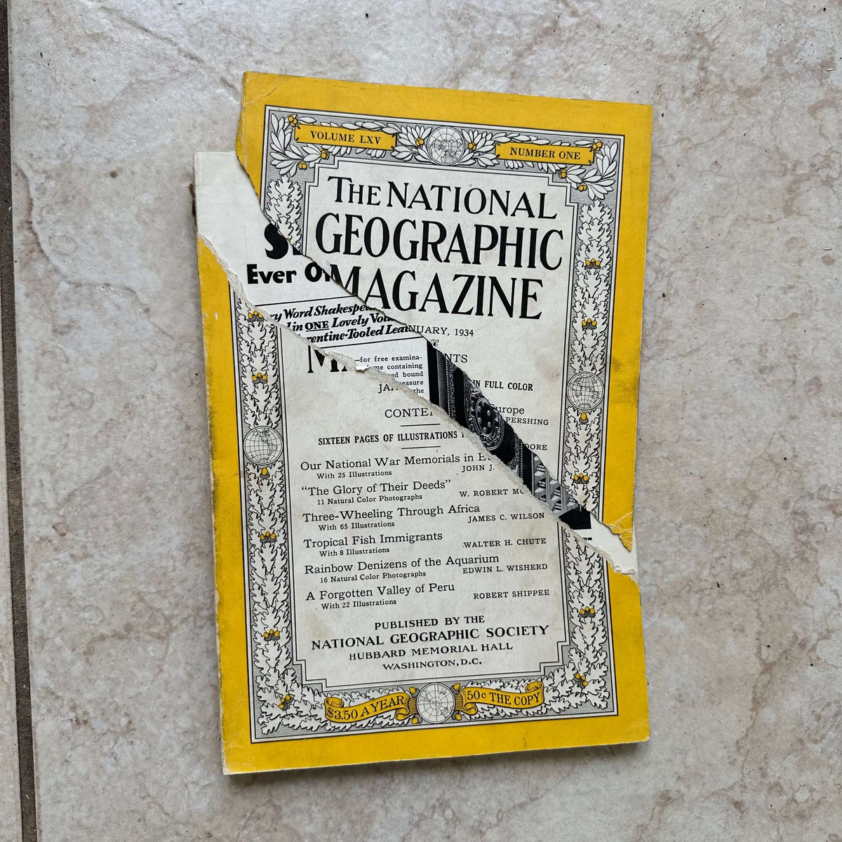 1930s National Geographic magazines