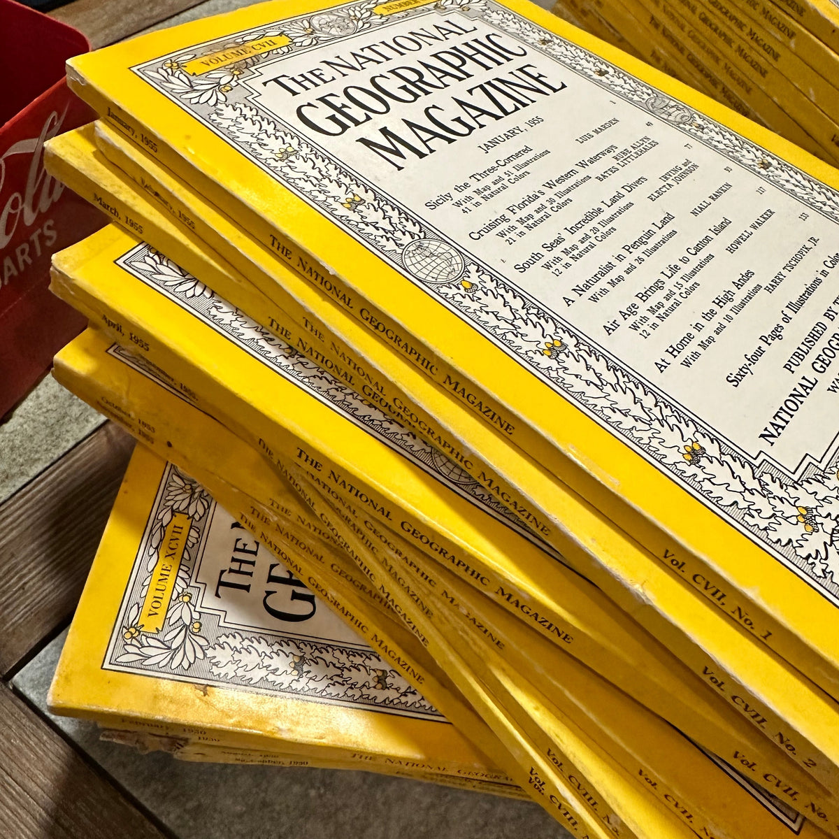 1950s National Geographic magazines