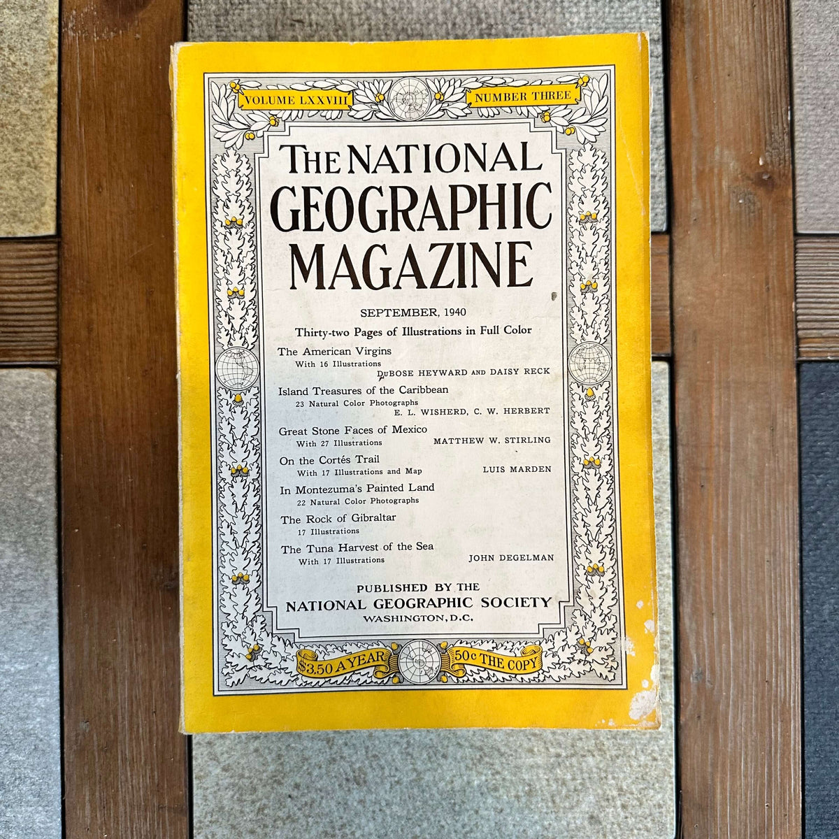 1940s National Geographic magazines
