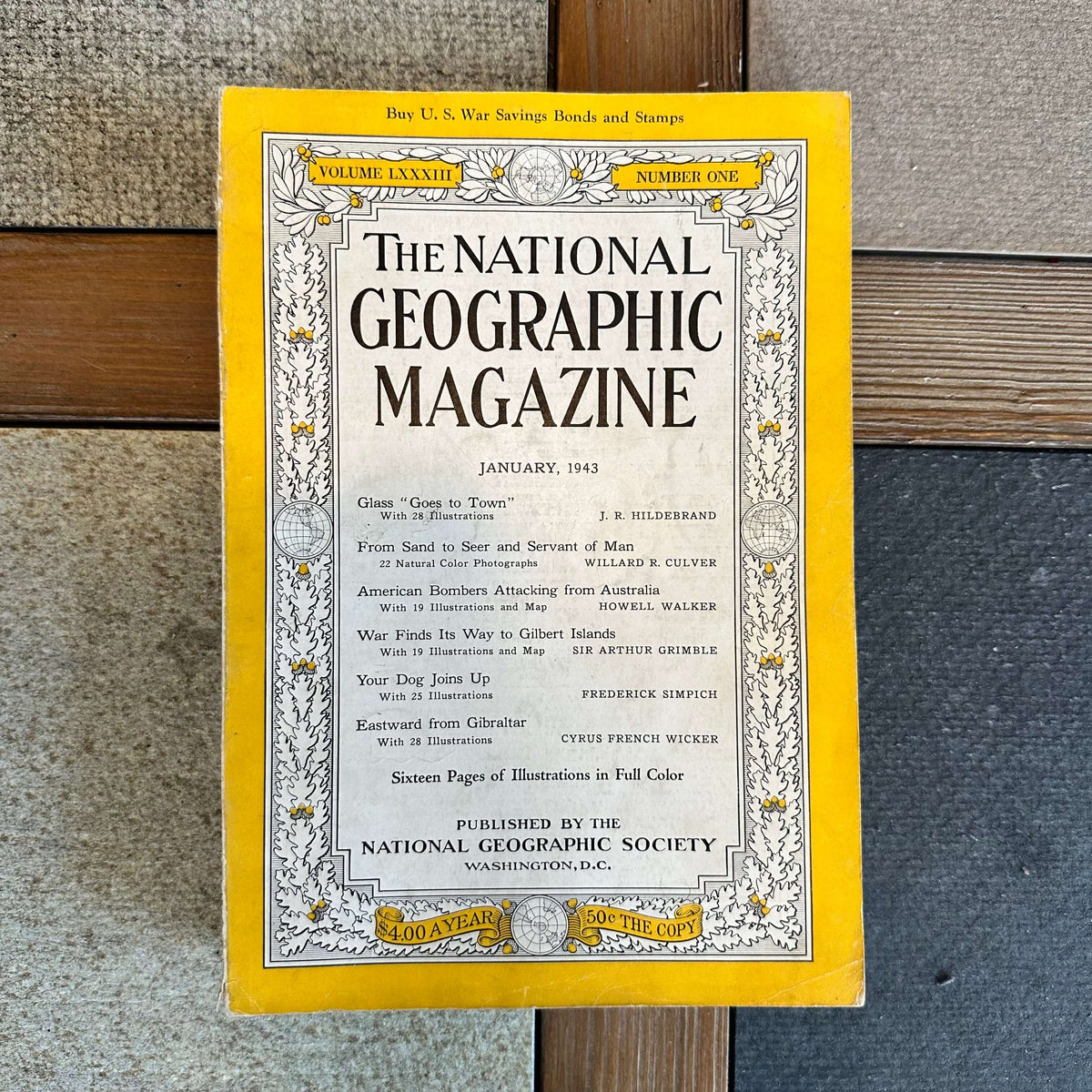 1940s National Geographic magazines
