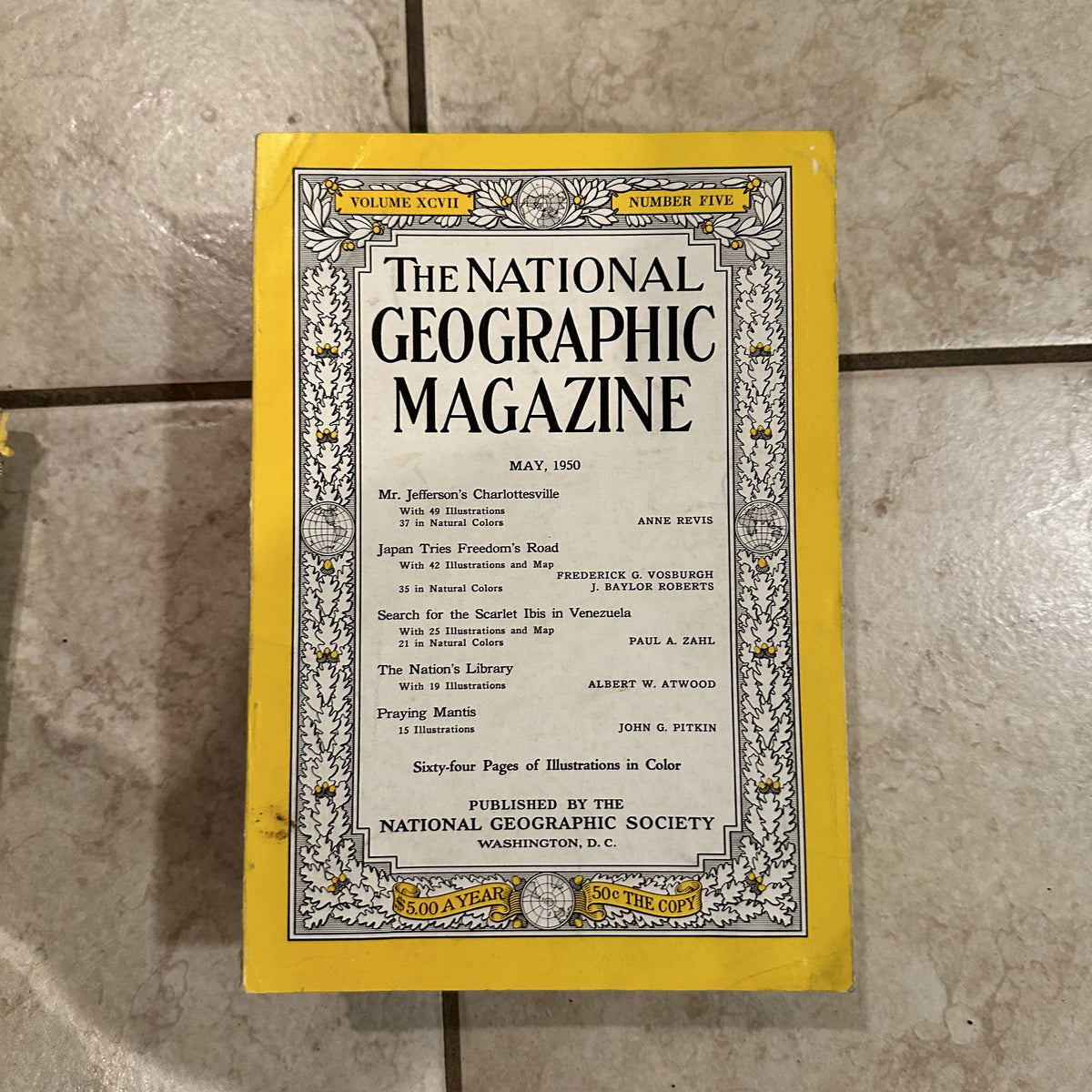 1950s National Geographic magazines