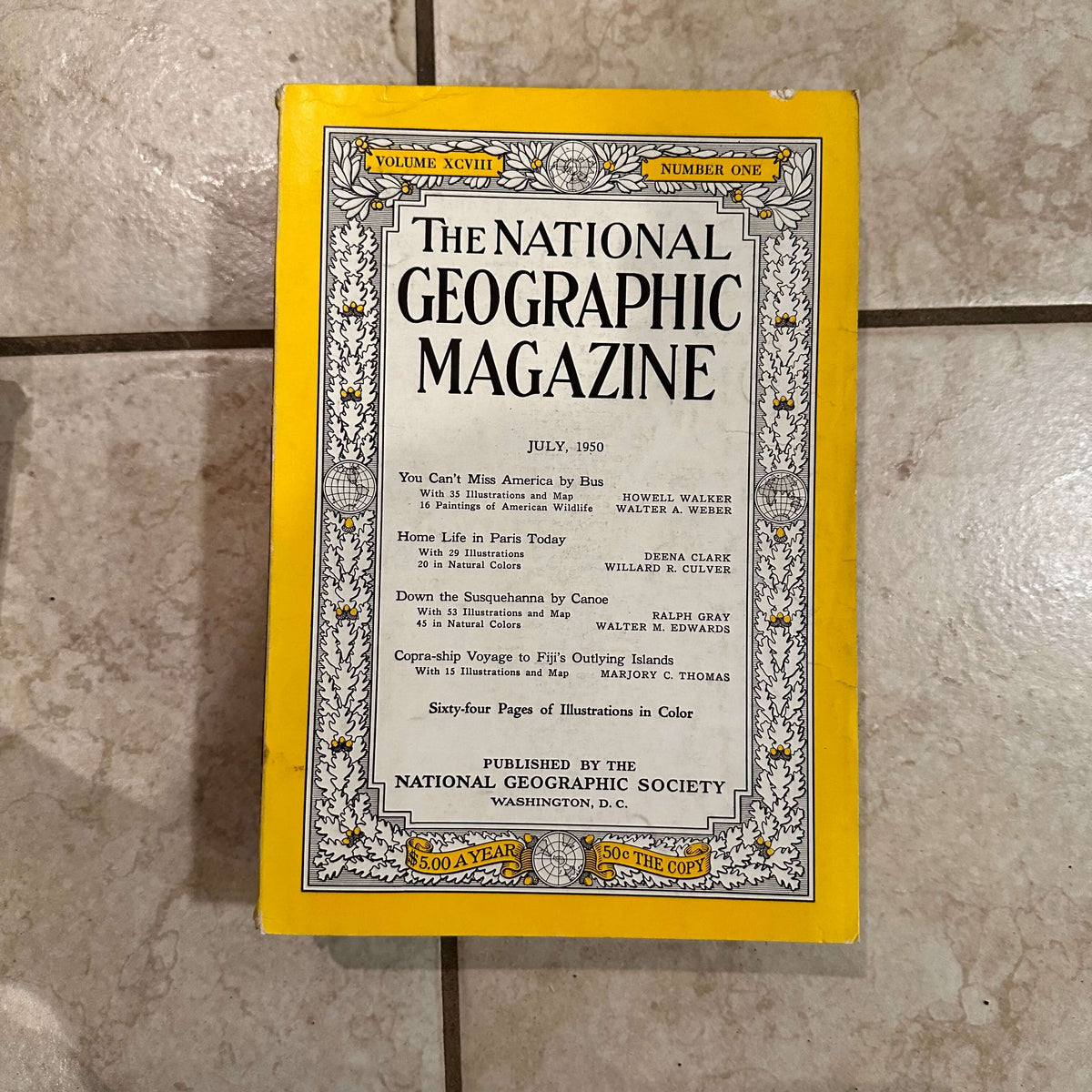 1950s National Geographic magazines