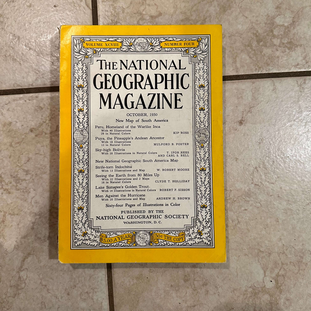 1950s National Geographic magazines