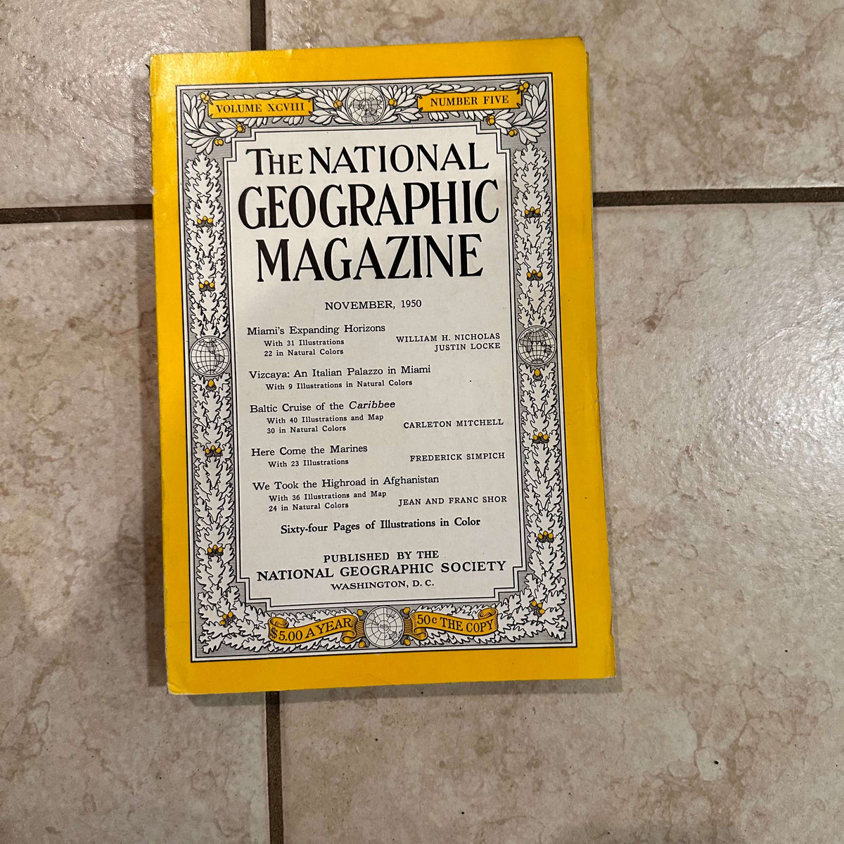 1950s National Geographic magazines