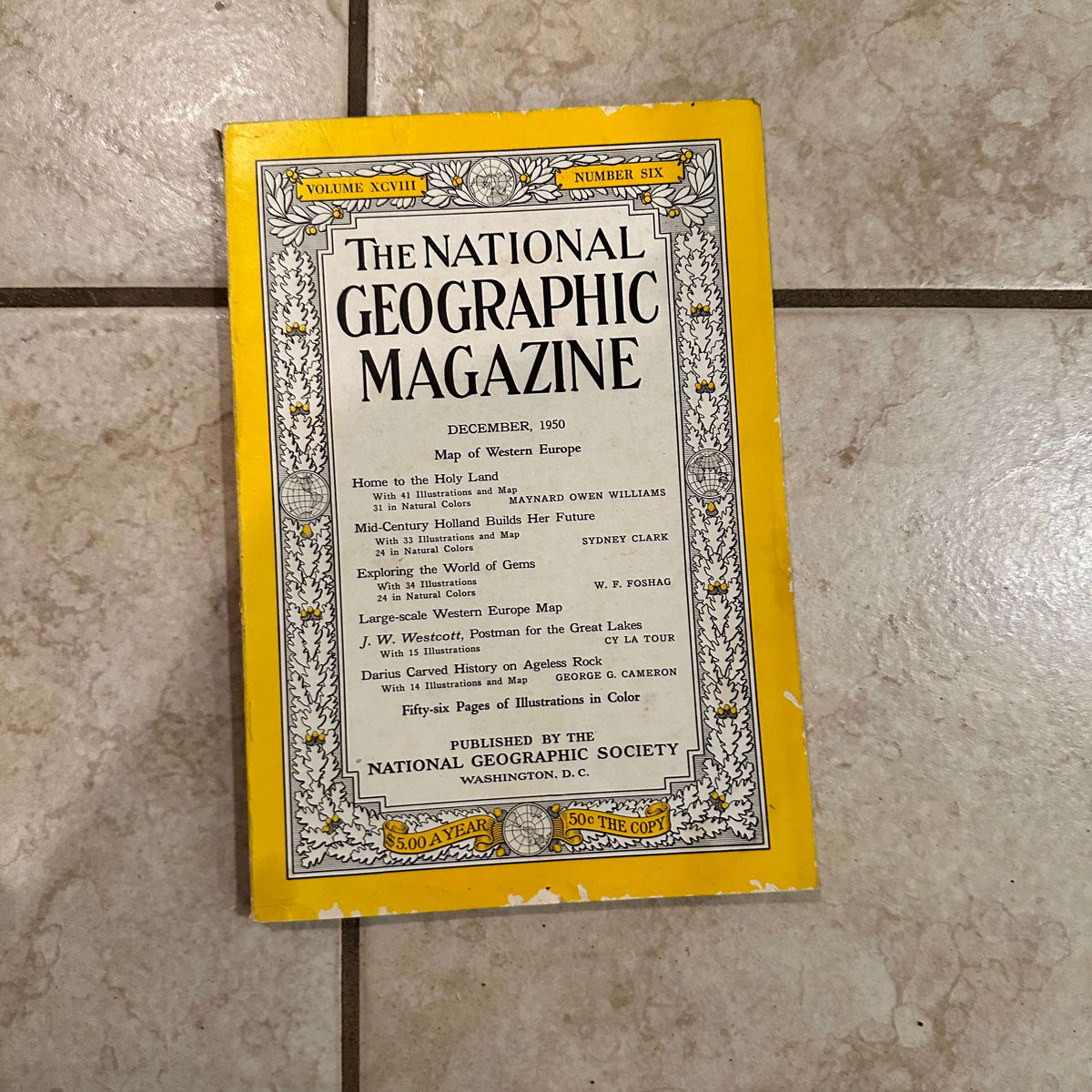1950s National Geographic magazines