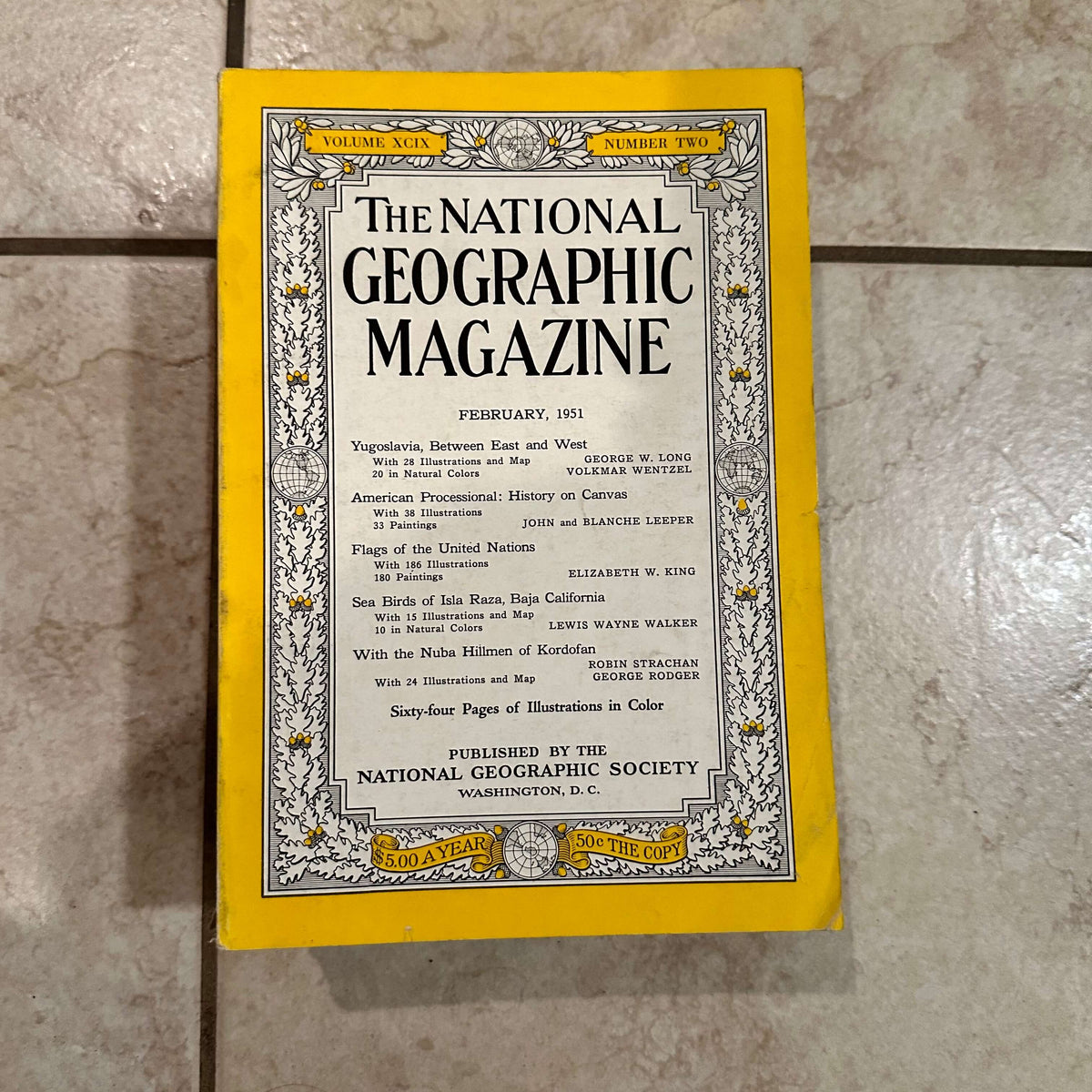 1950s National Geographic magazines