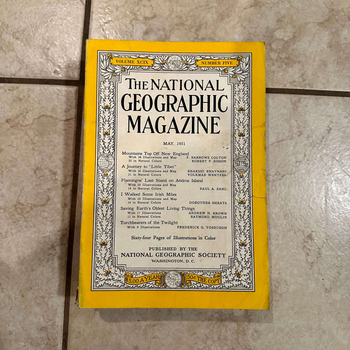 1950s National Geographic magazines