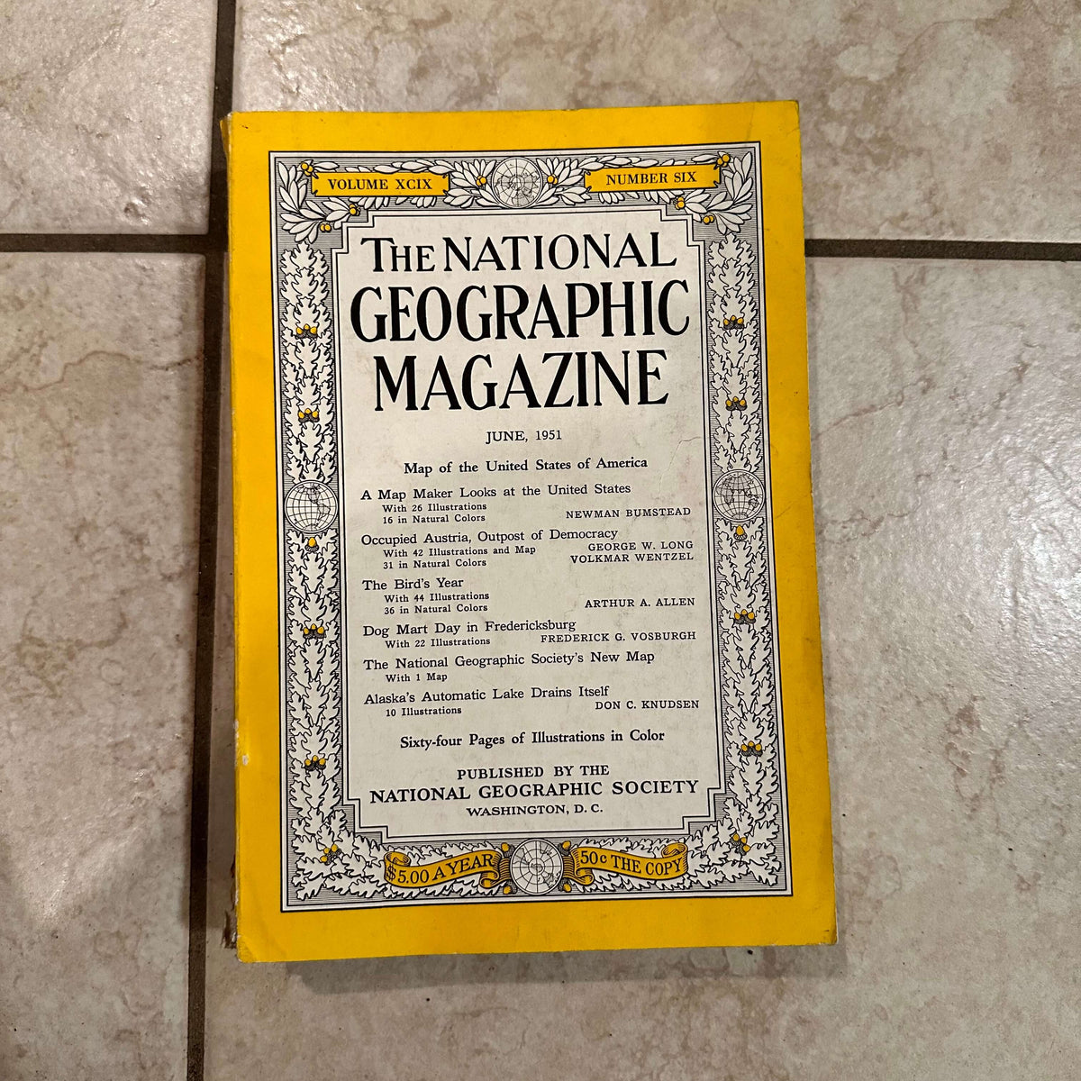 1950s National Geographic magazines
