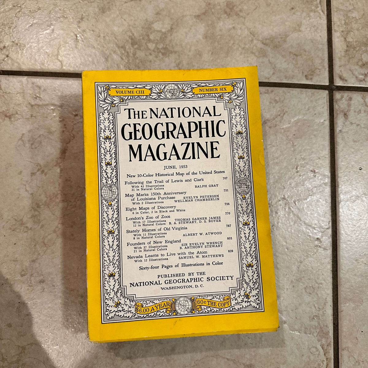 1950s National Geographic magazines