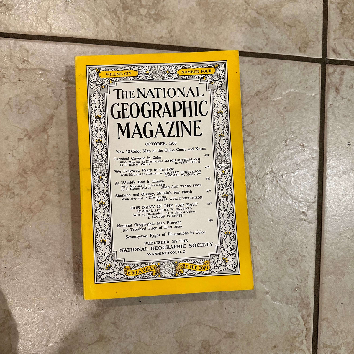 1950s National Geographic magazines