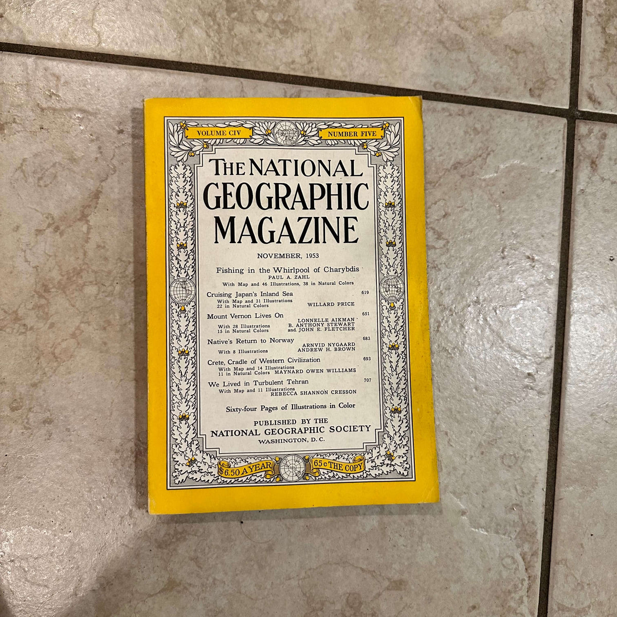 1950s National Geographic magazines