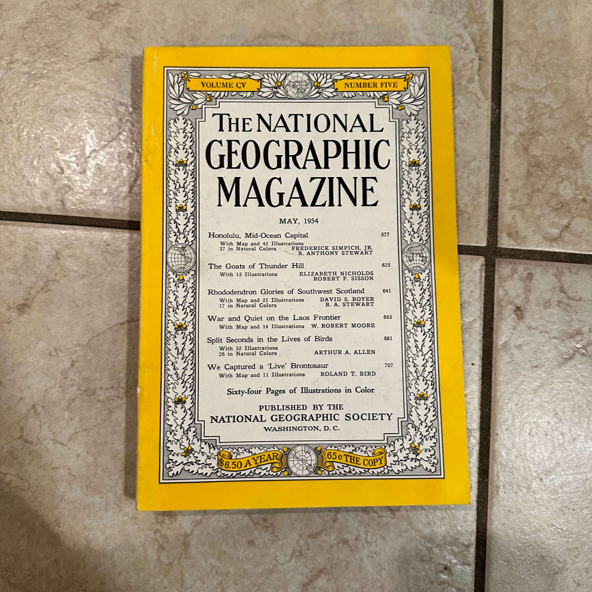 1950s National Geographic magazines