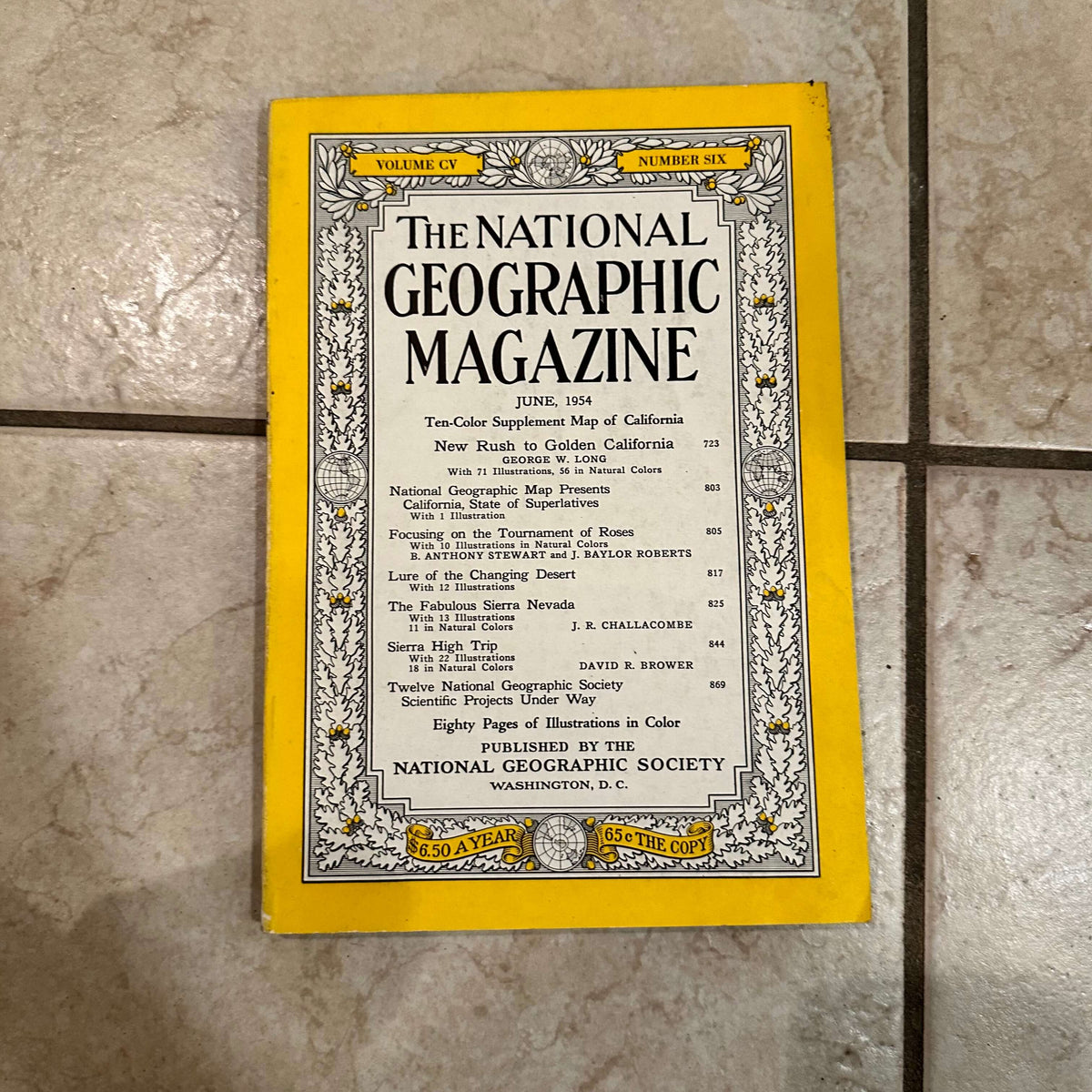 1950s National Geographic magazines