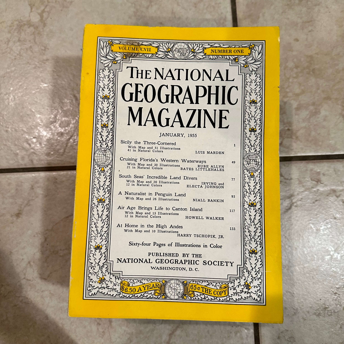 1950s National Geographic magazines