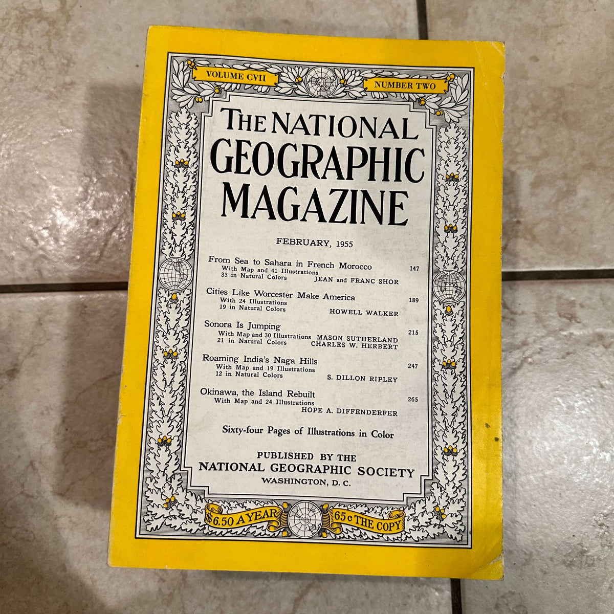 1950s National Geographic magazines