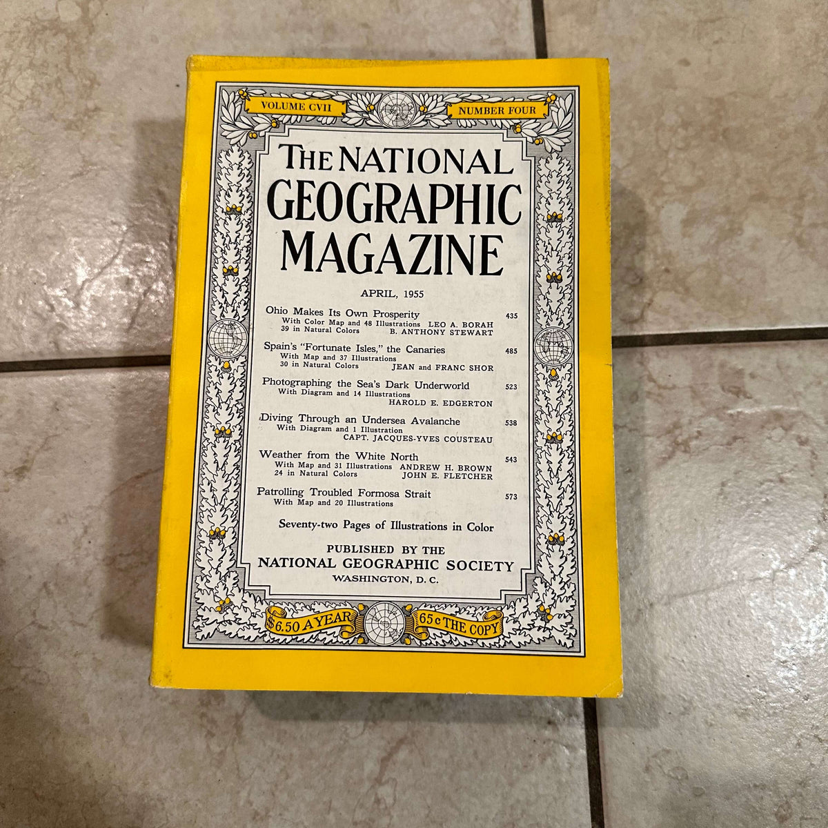1950s National Geographic magazines