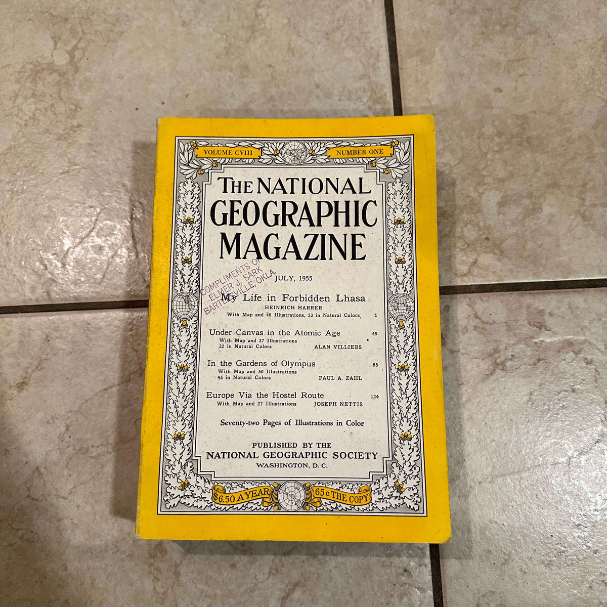 1950s National Geographic magazines