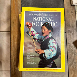 1980s National Geographic magazines
