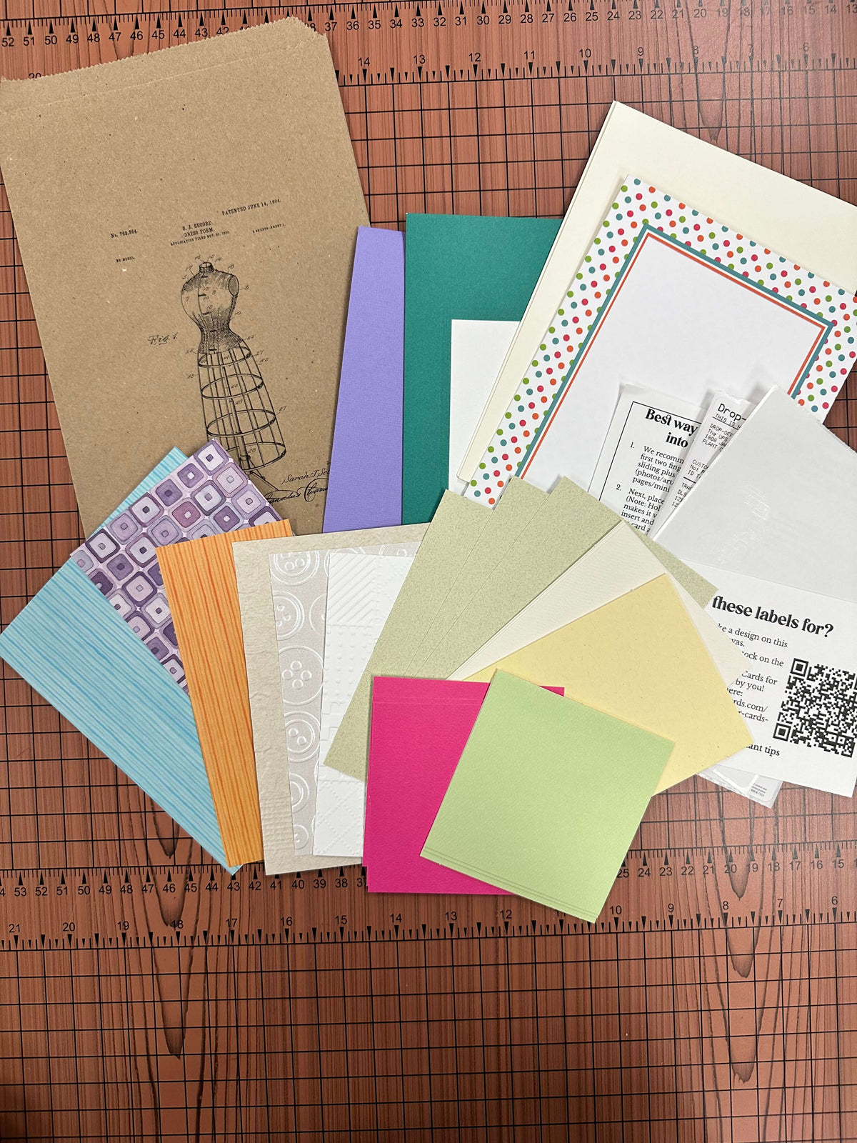 Sewing Junk Journal card kit - Augsut 2024