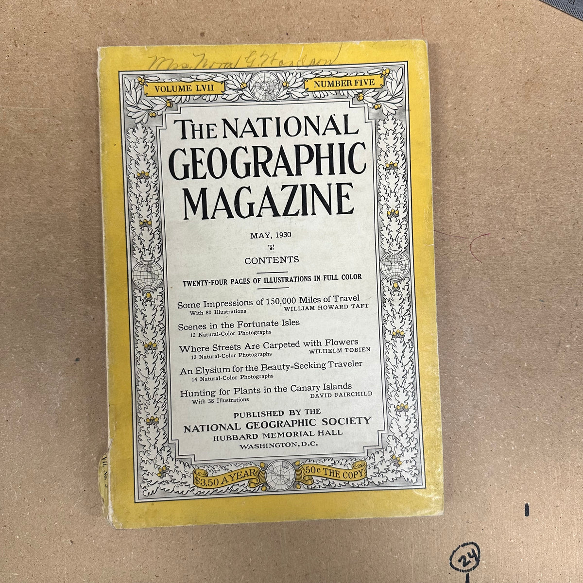 1930s National Geographic magazines