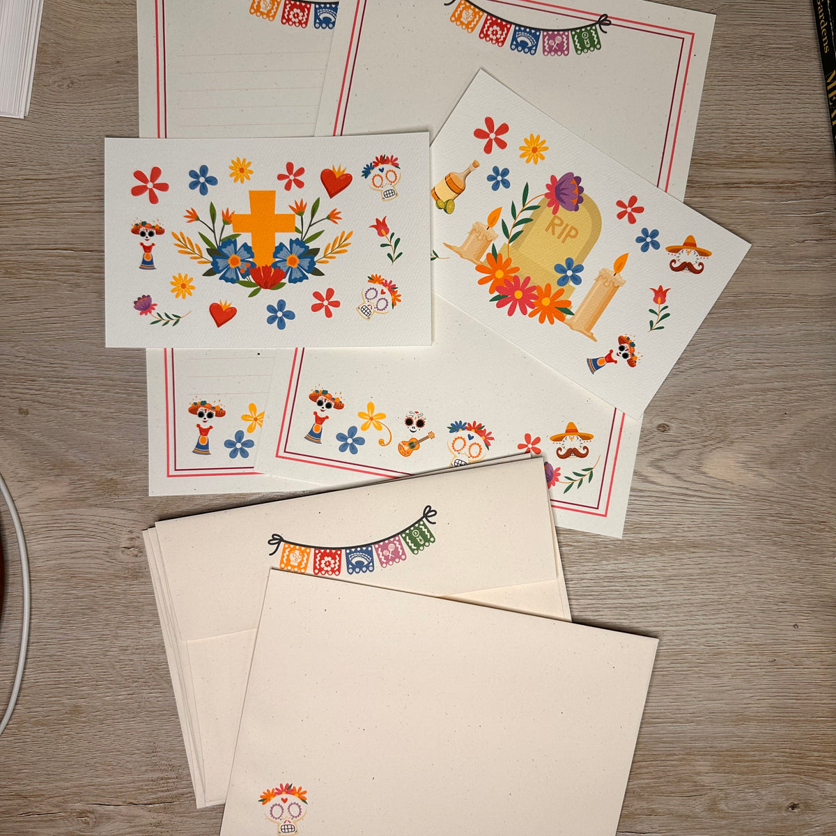 Day of the Dead stationery kit