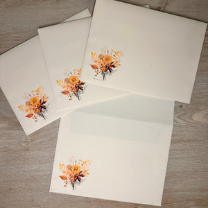 Autumn paper & envelopes