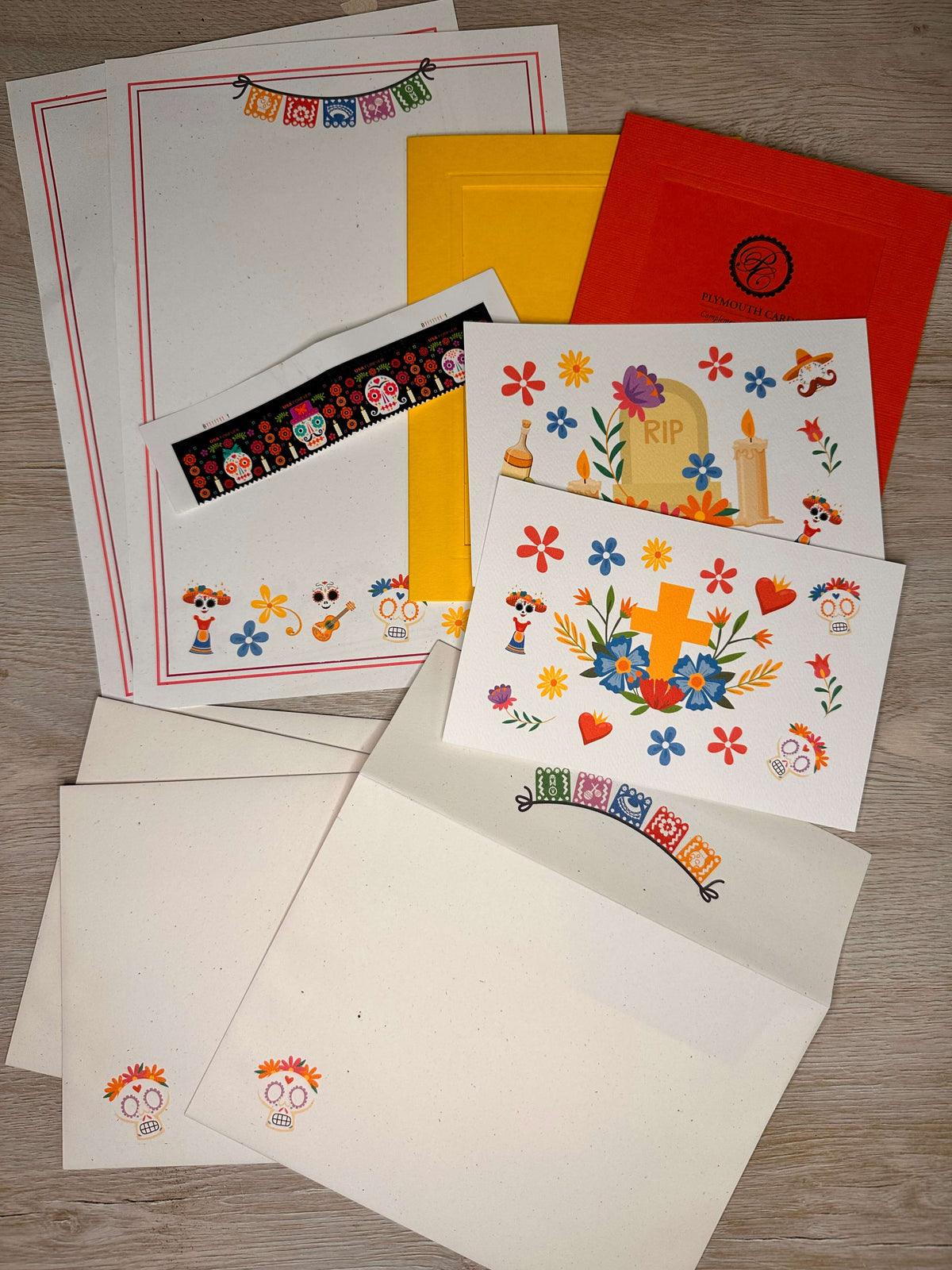 Day of the Dead stationery kit