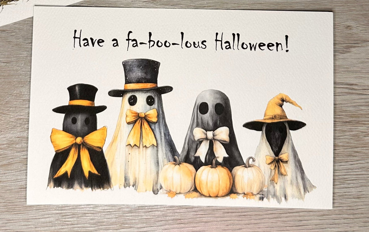 Spooky Halloween postcards