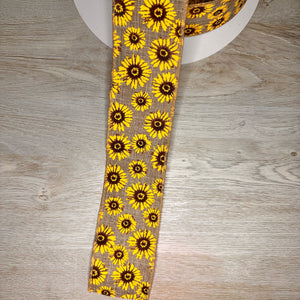 Sunflower ribbon - by the yard