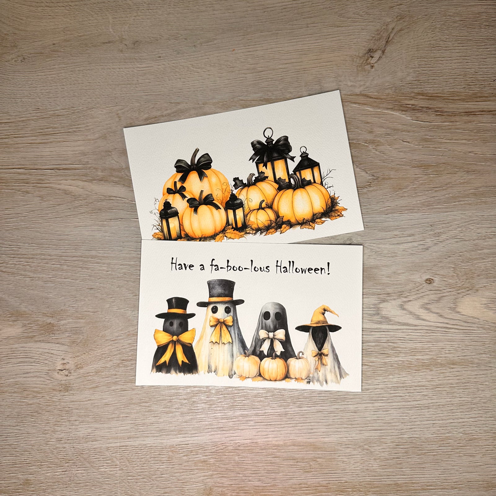 Spooky Halloween postcards