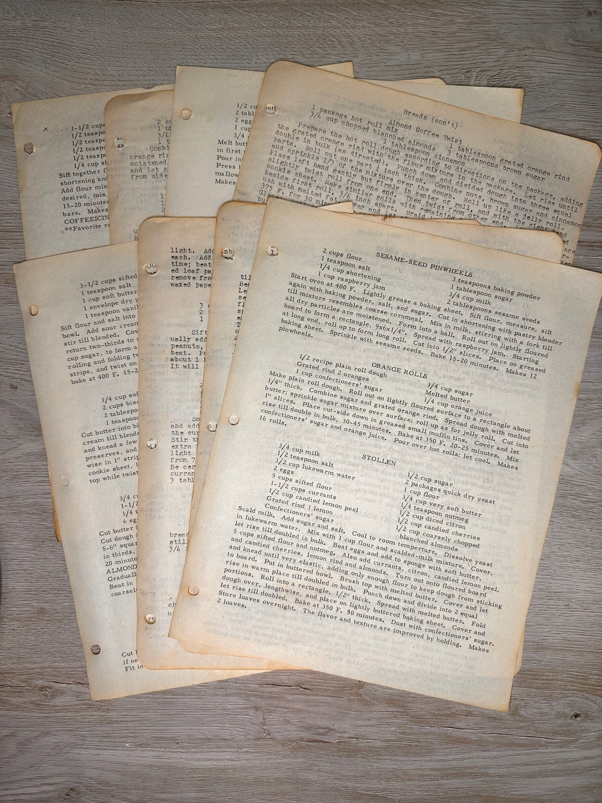 Cooking Junk Journal card kit - October 2024