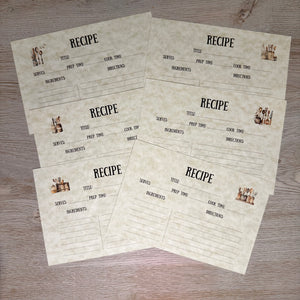 Cooking Junk Journal card kit