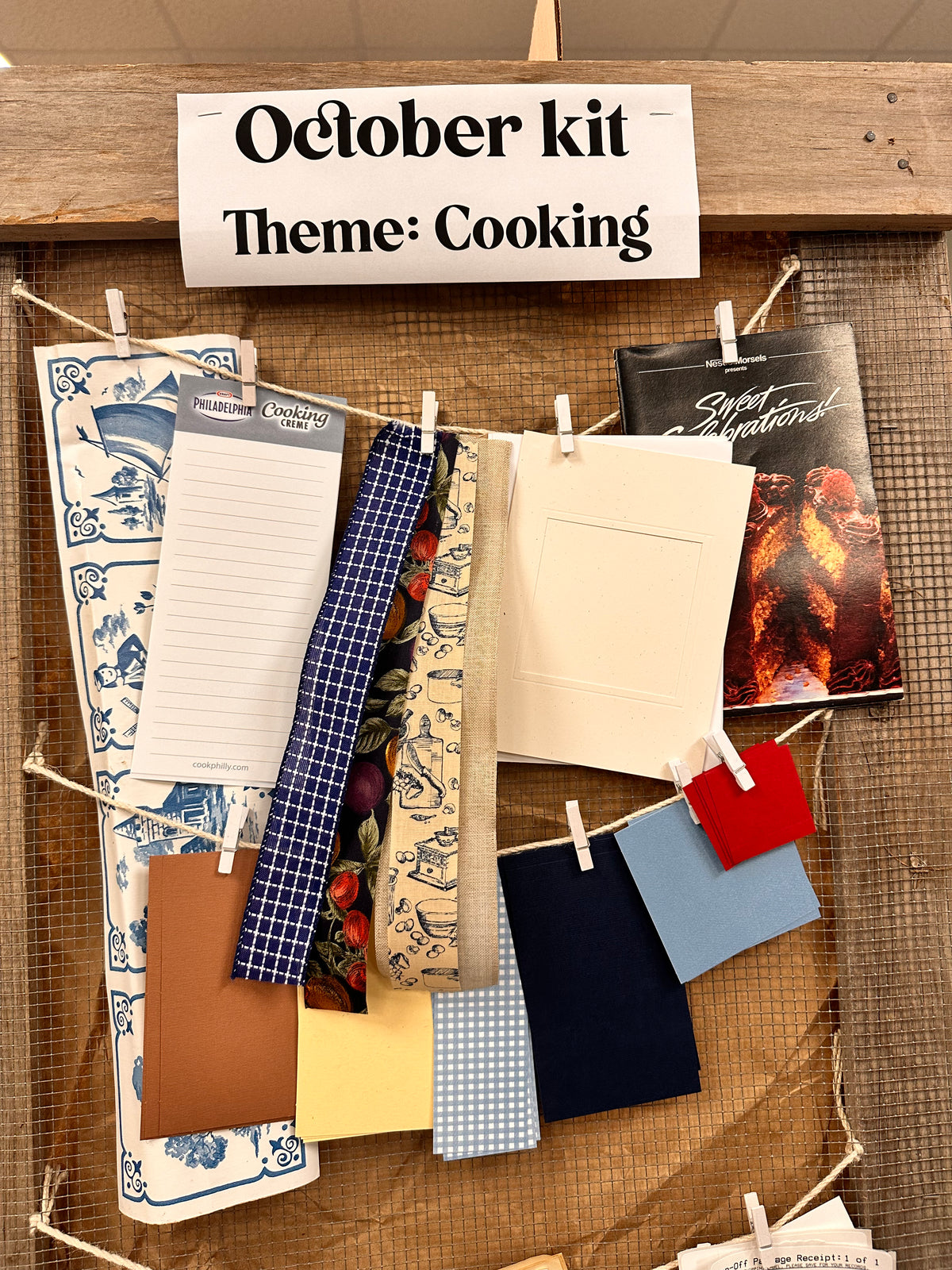 Cooking Junk Journal card kit - October 2024