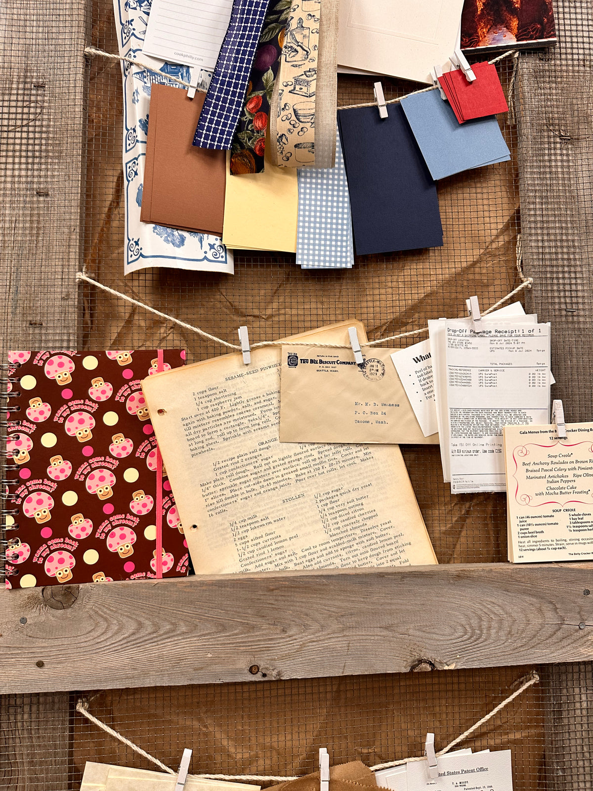 Cooking Junk Journal card kit - October 2024