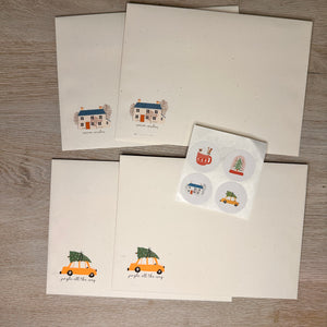 Boho Holiday stationery kit