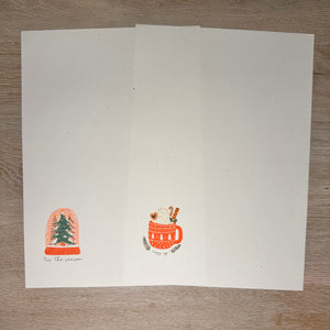 Boho Holiday stationery kit