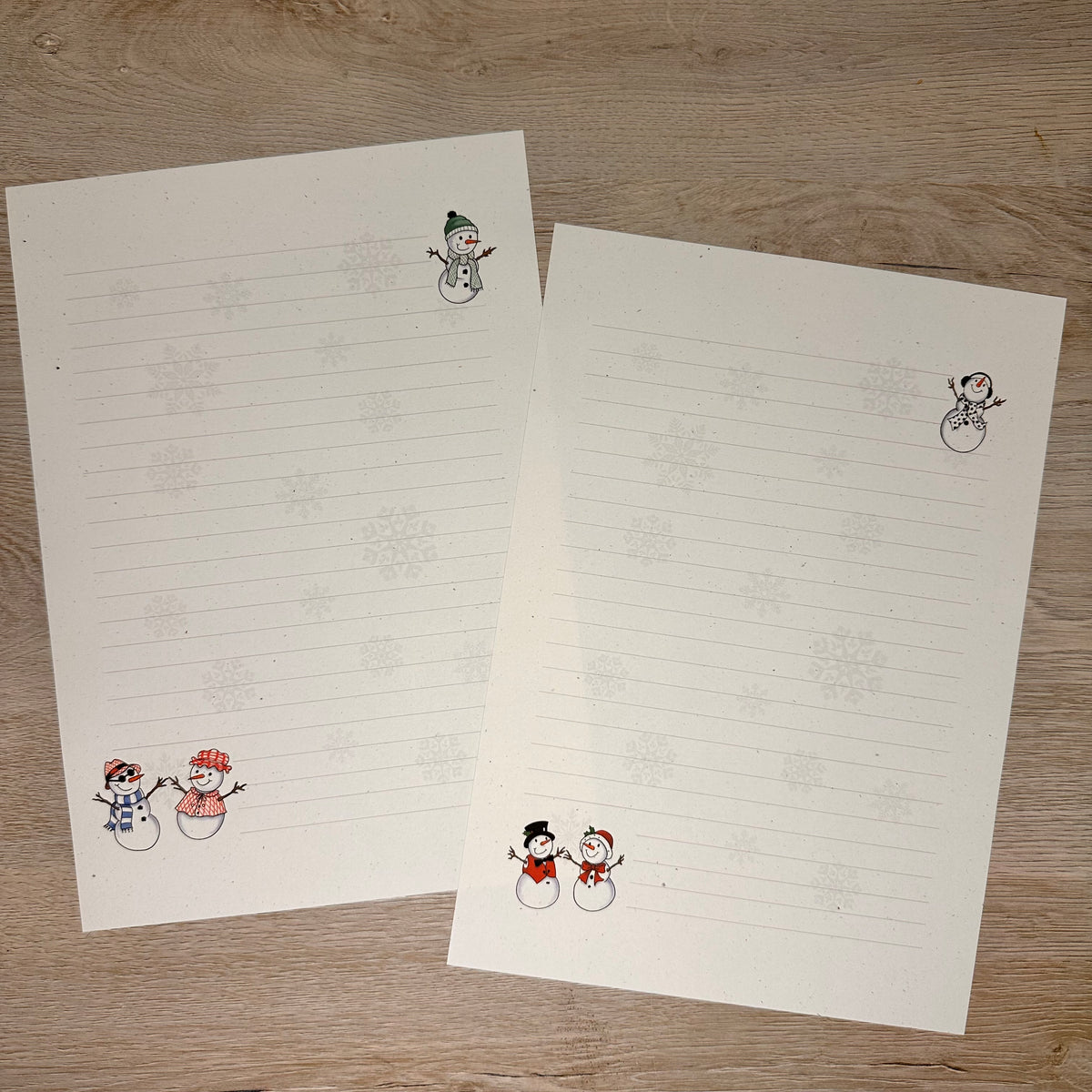 Snowmen Fun stationery kit